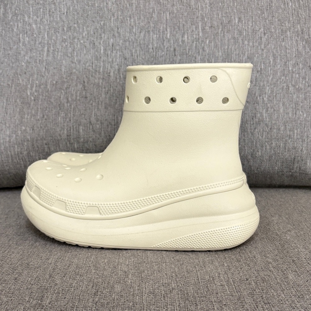 Crocs Crush Platform Clog Rain Boot Bone